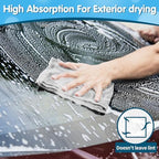 FIXSMITH Shop Towels, Pack of 100, Grey Microfiber Cleaning Cloth Bulk, Microfiber Towels for Cars, All-Purpose Absorbent Cleaning Rags, Dust Cloth for Automotive, Mechanic, Garage, 11.5 x 11.5 inch - Image 5