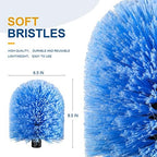 VITEVER Twist-On Cobweb Duster Head Brush, Fits Standard 3/4 inch Threaded Poles, Attachment Spider Web Duster Brush for Outdoor & Indoor Cleaning (Pack of 2) - Image 2