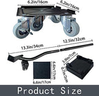 Furniture-Dolly-Furniture-Movers-with-5-Wheels, Furniture Sliders Large Size Carbon Steel Panel Lifter Tool for Moving Heavy Furniture, Furniture Dollies with 2 Brakes, Max Capacity 3335 Ibs - Image 4