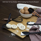 COOK WITH COLOR Silicone Cooking Utensils, Kitchen Utensil Set, Easy to Clean Silicone Kitchen Utensils, Cooking Utensils for Nonstick Cookware, Kitchen Gadgets Set, Mini, Black - Image 4