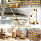 Cordless Electric Mop for Dewalt 20V Battery (NO Battery), 2 in 1 Spin Mop & Floor Scrubber Machine with LED Light & Water Spray 800 RPM for Floor Cleaning, Hardwood,Tile - Image 6