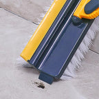 Generic Grout Scrub Brush with 42"" Long Handle Double-Sided Floor Scrub Brush V-Shape Grout Cleaner with Squeegee 180° Rotating for Tile Floors, Baseboards, Wall, Navy - Image 5