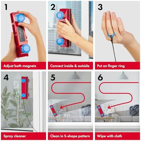 Tyroler Magnetic Window Cleaner Tool Fits Windows 0.1"-1.1" | Glider D3 AFC - Image 5