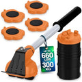 660 lb Furniture Movers with Wheels for Heavy Items (Orange) by Lagarto
