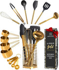 Styled Settings Black and Gold Kitchen Utensils Set, 15-Piece by STYLEDSETTINGS