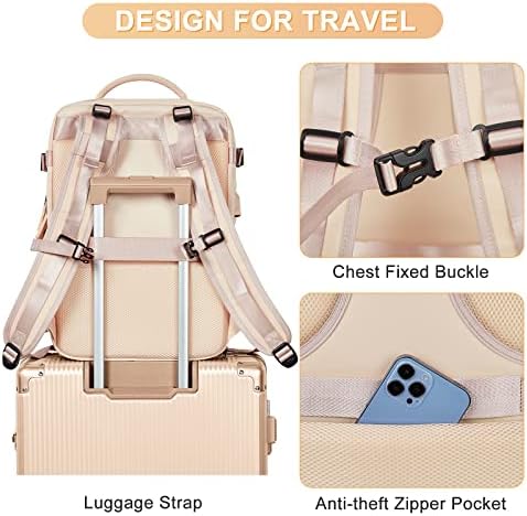 coofay Large Carry On Backpack Flight Approved Personal Item Travel Backpack For Women Airline Approved Waterproof Sports Luggage Backpack Casual Daypack Small Hiking Backpack - Image 7