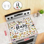 Italy Travel Stove Top Cover for Electric Stove 28"x20", Italy Stove top Cover, Italian Gifts Heat Resistant Glass Cooktop Cover, Flat RV Range Stovetop Protector, Dish Drying Mat for Kitchen - Image 2