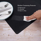Gartful Silicone Mats for Countertop - 32"x 24"x0.06", Extra Large Multipurpose Mat, Counter Table Protector, Desk Saver Pad, Placemat Nonstick Nonskid Heat-Resistant Kitchen Pad, Black - Image 4