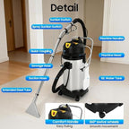Commercial Carpet Cleaning Machine, 1000W 110V 40L/11Gal Professional Commercial 3 in 1 Carpet Spraying Floor Brush Cleaner Extractor Vacuum Washing Machine Portable Carpet Cleaner (40L) - Image 4