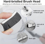 5 Pcs Hard Bristle Crevice Cleaning Brush - Crevice Cleaning Brushes for Household Use, Multifunctional Corner Gap Cleaning Brush Tool Grout Cleaner Brush for Kitchen Bathroom Window Track - Image 4