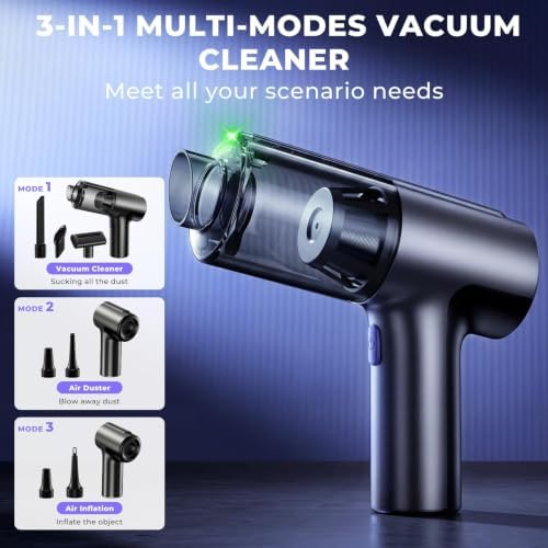 Handheld Car Vacuum Cleaner Portable Cordless Mini Small, 7500mAh - Image 3