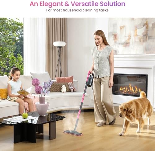 Schenley 19-in-1 Steam Mop for Floor Cleaning with Handheld Steamer - Image 2