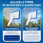 Unger Speed Clean with 4ft Pole and Extra Reusable Pads, Indoor Window Cleaner, Household Cleaning Supplies, Works with Glass and Natural Cleaners and Solutions, Attracts Dust and Dirt - Image 7