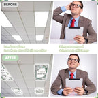 8pcs Classroom Fluorescent Magnetic Light Covers,2x4 FT Eucalyptus Style - Image 5