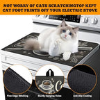 Multi-Design Stove Top Cover for Glass/Electric Stoves - 3-in-1 Heat-Resistant Protector Mat, Non-Slip Drying Rack 30" L x 21" W (Coffee) - Image 4