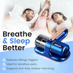 Mattress Vacuum Cleaner, 13KPa Bed Vacuum Cleaner with UV-C Light HEPA Filter & Ultrasonic, Versatile Cordless Handheld Vacuums for Bed, Sofa, Couch, Crib (Cordless) - Image 6