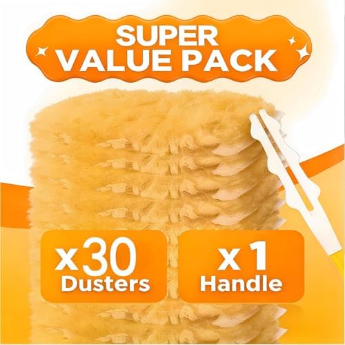 30 Count Duster Refills Compatible with Swiffer,Heavy Duty Duster Refills - Image 7