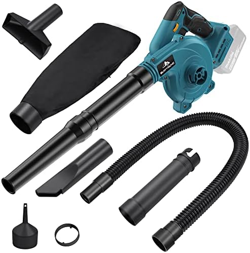 Cordless Leaf Blower for Makita 18V Battery,Electric Jobsite Air Blower with Brushless Motor,6 Variable Speed Up to 180MPH,2-in-1 Handle Electric Blower and Vacuum Cleaner(Battery Not Included) by SUMYOUNG