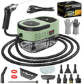 Handheld Steam Cleaner for Home, 2500W High Temperature Pressurized Machine, 1.6L Water Tank, Handle-controlled Steam Output, Portable Cleaning Steamer for Car, Bed Bugs, Furniture (Green, 16 PCS) by Gribouillage