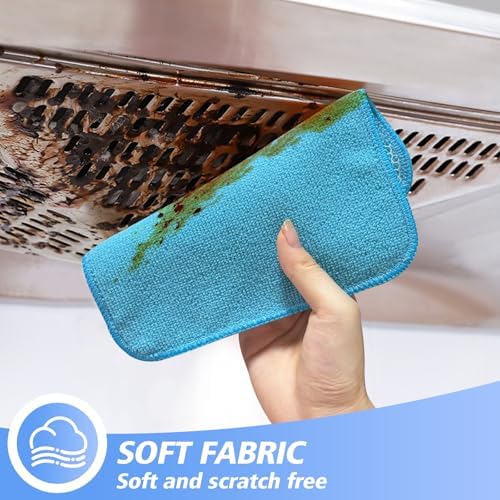 KinHwa Dish Cloths for Washing Dishes with Scrub Side, Microfiber Dish Rags - Image 7