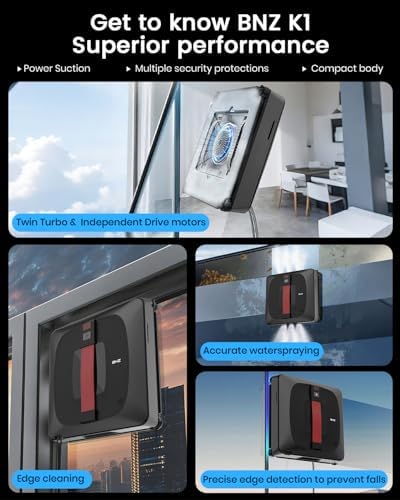 BNZ Nexus Ultra Window Cleaning Robot, Black - Image 3