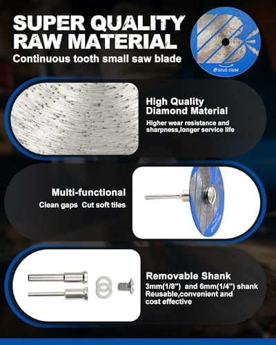 Tile Saw Blade Set, 5PCS Mortar Raking Disc - Image 5