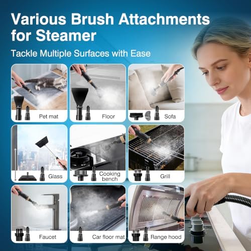 Steam Cleaner with 15-in-1 Kit, Portable Steam Cleaner for Home & Car - Image 6