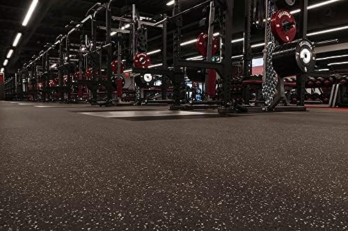 American Floor Mats 3/8in (9mm) Thick 10% Blue/Grey 4' x 12' Heavy Duty Rubber Rolls, Protective Exercise Mats, Home Gym Rubber Flooring - Image 6