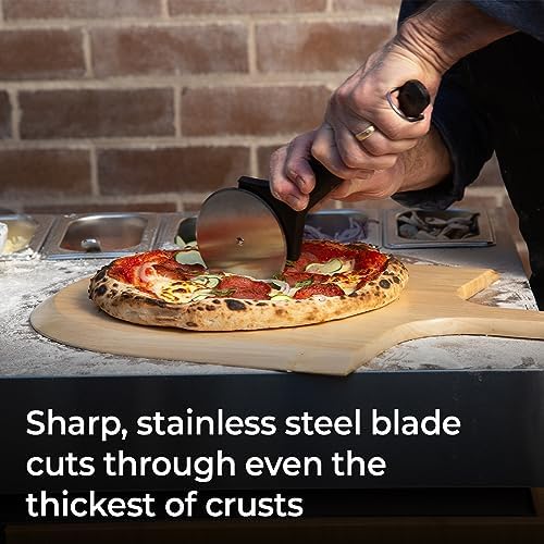 Everdure Pizza Cutter Wheel - Powerful One-Cut Stainless Steel Blade, Durable and Comfortable Grip, Protective Case Included, Dishwasher Safe, Ideal for Pizza Lovers, Chefs, Cooks, Bakers - Image 4