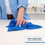 Unger 12” x 12” All-Purpose Microfiber Cloths, 4 Pack, Wet and Dry Cleaning Towels for Kitchen, Furniture, Appliances, Electronics and Glass, Reusable with Less Lint and Streak-Free Results - Image 5