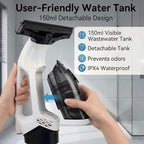 Window Vacuum Squeegee Cordless, 2000Pa Electric Window Cleaner Tool - Image 2