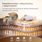 CREATULIZE X1 Robot Bed Vacuum, Automatic Mattress Vacuum Cleaner with Intelligent Path Planning, UV-C Light, HEPA Filter, One-Click 100% Dust & Pet Hair Removal for Bed, Mattress, Sofa, Carpet - Image 6