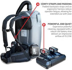 Tomahawk 18V Battery Powered Backpack Vacuum 6L for Janitorial Cleaning – Lightweight Cordless Commercial Vacuum with Quiet Operation - Image 6