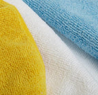 Amazon Basics Microfiber Cleaning Cloths, Ultra Absorbent, Scratch-Free, Highly Absorbent, Non-Abrasive, Reusable and Washable, 16" x 12", Blue/White/Yellow, 36-Pack - Image 3