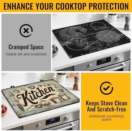 NYZE Stove Top Cover, Electric Glass Cooktop Protector for Kitchen - Image 5