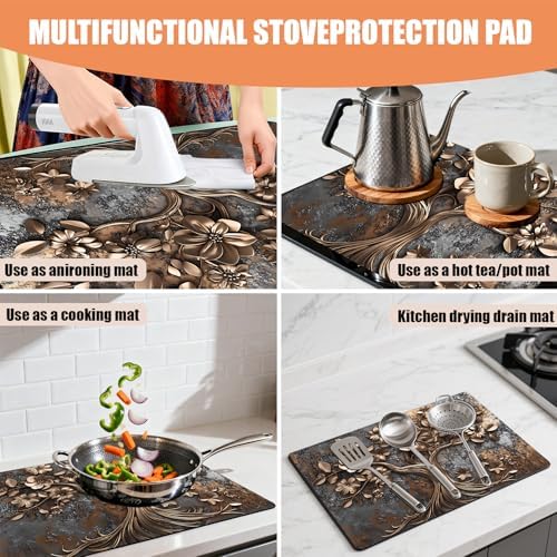28"x20" Anti-Slip Electric Stove Top Cover - Image 3