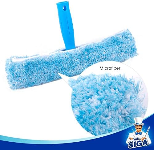 MR.SIGA Professional Window Cleaning Combo - Squeegee & Microfiber Window Scrubber, 10" (Pack of 2) - Image 3