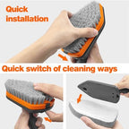 NEWE Shower Cleaner Brush, Tub Tile Scrubber with Telescopic Long Handle 56 inches, 4 Scrub Heads for Cleaning Bathroom Bathtub Floor Baseboard Sink Kitchen Toilet - Image 6