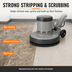 437.071 Floor Scrubber Pads, 12" Diameter Black - Image 3