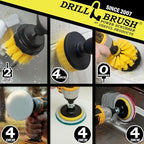 Drill Brush Attachment - Toilet Brush Cleaning Supplies - Grout Cleaner - Image 2