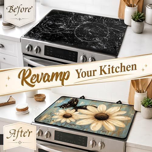 Stove Top Cover,28.5"L x 20.20"W,Heat Resistant Cooktop Protector Mat - Image 4
