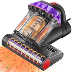 Mattress Vacuum Cleaner - 16Kpa Bed Vacuum with 253.7nm UV-C Light, 140°F Heat Ultrasonic & Hepa Filter, 500W Handheld Couch Cleaner with 3L Dust Cup for Pet Carpet Sofa Hair (D-Purple/Corded) by KimdogBedMattressVacuum