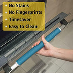Refrigerator Door Handle Covers, 5pcs, Kitchen Appliance Decor, Fridge Microwave Dishwasher Cloth Door Handle Covers, Keep Kitchen Appliance Clean from Smudges, Drips, Food Stains, Oil (Blue) - Image 2