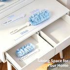 30 Count Blue Duster Kit for Swiffer Heavy Duty Duster Refills with Handle - Image 2