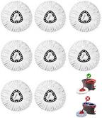 8 Pack Spin Mop Head Replacement for O-Ceda Easy Wring 1-Tank System, Microfiber Mop Refills, 360° Swivel, Deep Cleaning, Machine Washable & Easy to Replace (White) by EPSUNORISE
