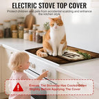 NYZE Stove Cover for Glass Top Stoves, 28" x 20" Rustic HOME Decorative Cooktop Protector, Heat Resistant Kitchen Mat Extra Counter Space - Image 6