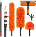 18FT High Reach Duster Cleaning Kit with 3-12 FT Extension Pole by ACTREY