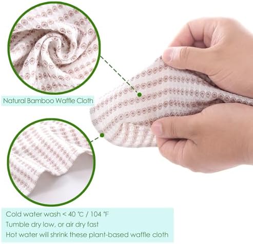Dish Cloths 8 Pack,Waffle Reusable Cleaning Cloths,14''x10'',Multi-Color - Image 4