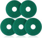 Teenyyou 5 Pcs 12" Cleaning Orbiter Pads Commercial Floor Buffer Pads Hardwood Floor Maintenance Scrubber Polisher Cleaning and Stripping for Orbiter Machine (Green) by Teenyyou