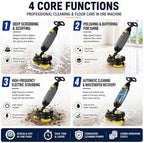 Cordless Electric Floor Scrubber, Commercial Power Scrubber Machine - Image 6